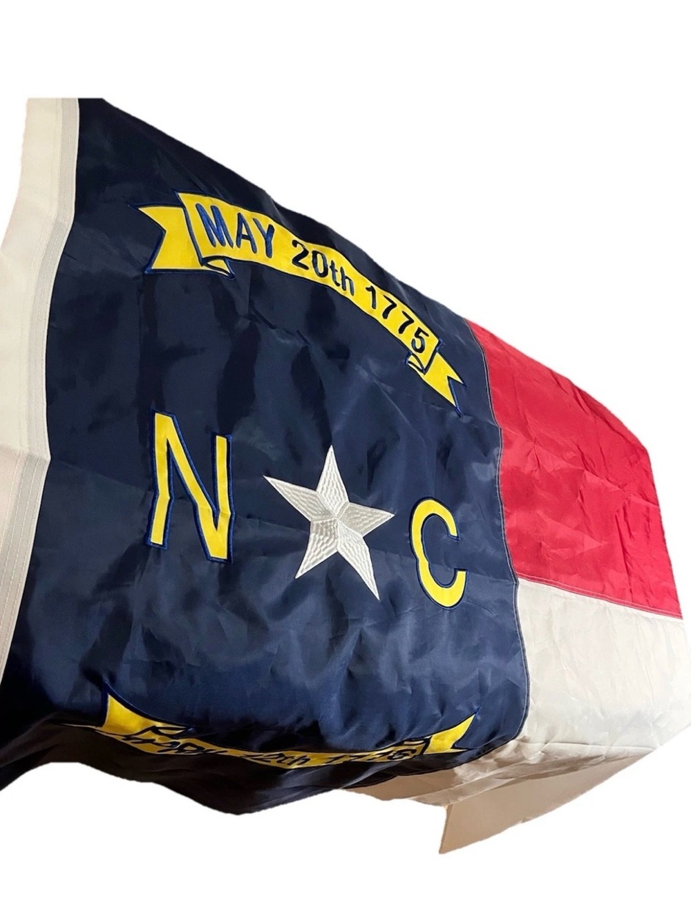 North Carolina Flag 4’ X 6’ Polyester Embroidered Double Sided